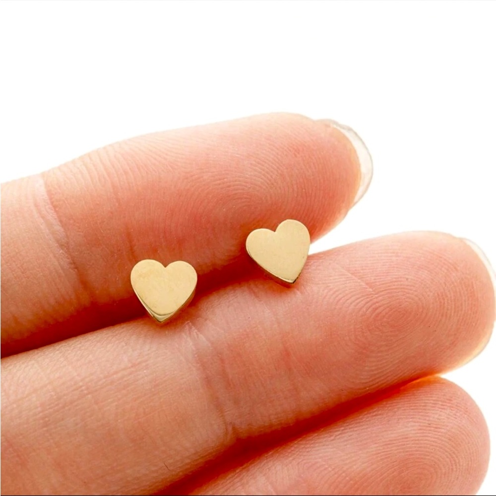 Heart Earrings Gold